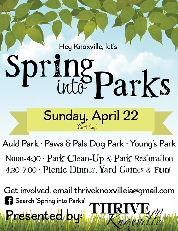 Spring into parks poster