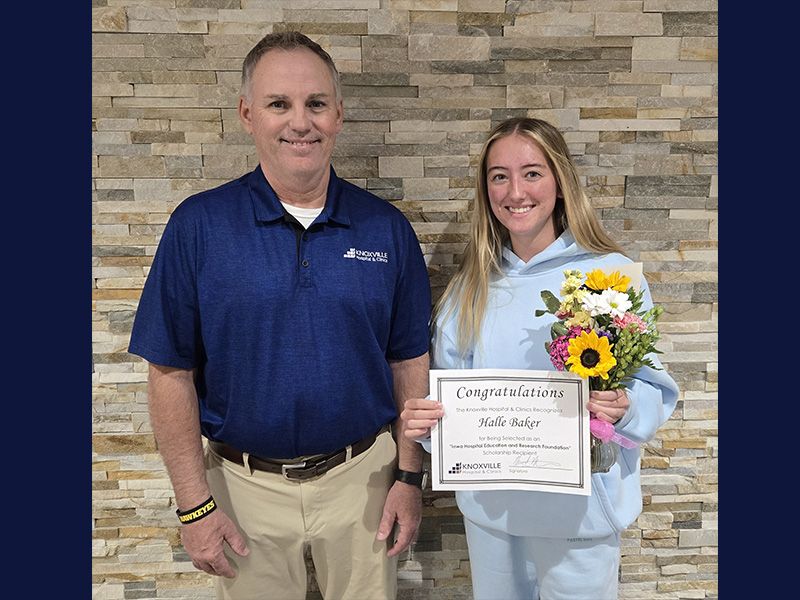 Knoxville High School Graduate Halle Baker Awarded the Iowa Hospital Education and&hellip;