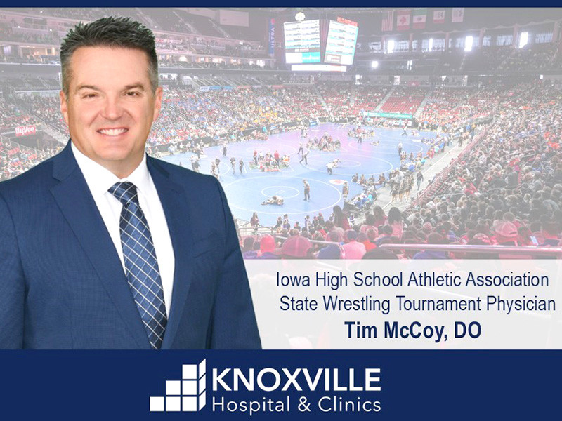 Iowa High School Athletic Association State Wrestling Tournament Brings Out the Best in KHC Provider Dr. Tim McCoy