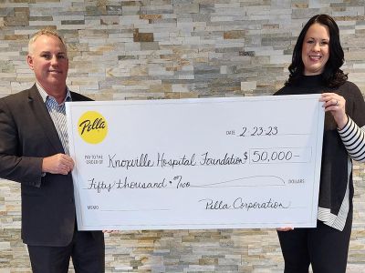 Pella Corporation Gives $50,000 to Knoxville Hospital & Clinics’ Expansion